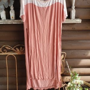 We The Free Pink & Cream Top